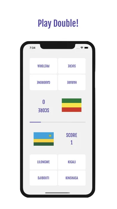 ภาพหน้าจอของ Capitals Quizz