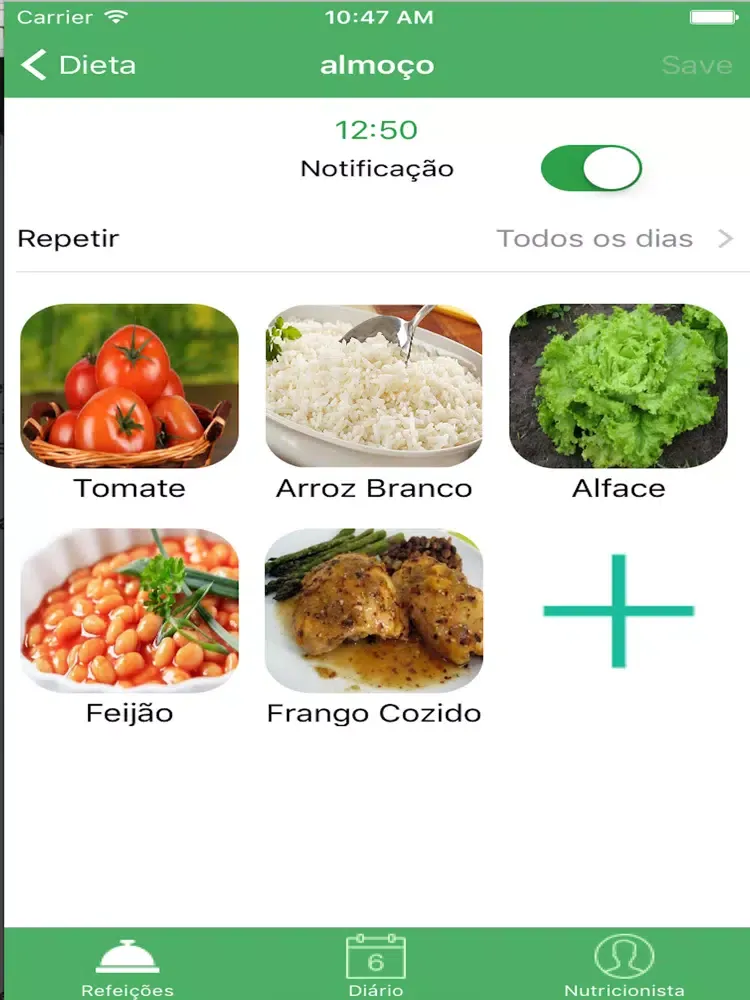 NutriWeek iPad  سکرین شاٹس