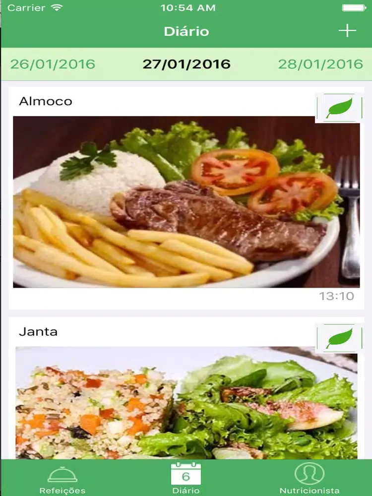 NutriWeek iPad  سکرین شاٹس