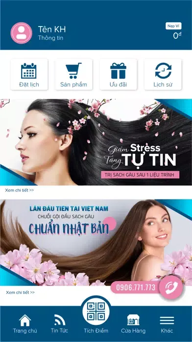 Tangkapan skrin Thon Hair Care