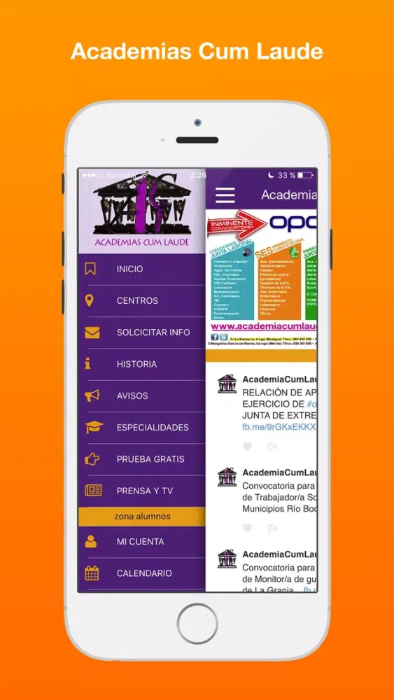 Capturas de pantalla de Cum Laude Academias