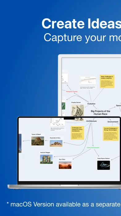Zrzuty ekranu BigHairyGoal – mindmap todo