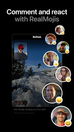 Captures d'écran de BeReal. Your friends for real.