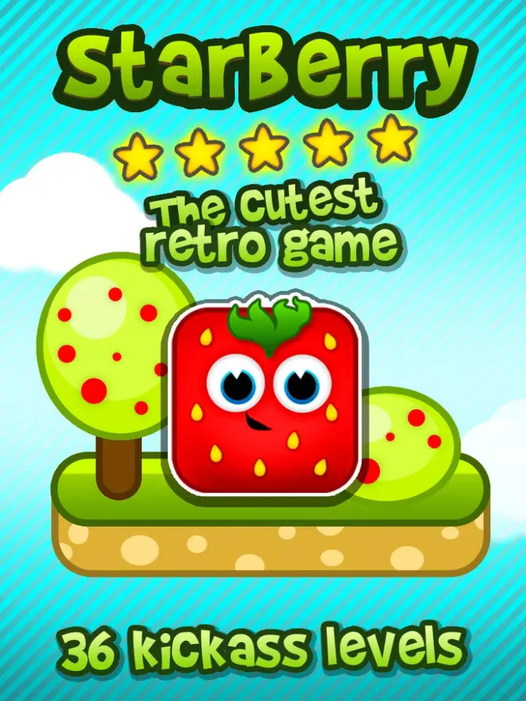 Starberry - Free Retro Arcade Game For Kids iPad  স্ক্রিনশট