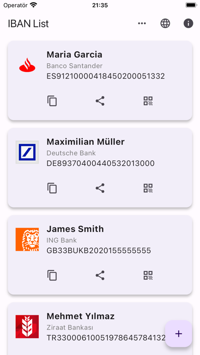 تصاویر IBAN List