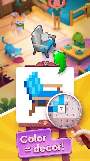 Pixelwoods – Color by number Screenshots