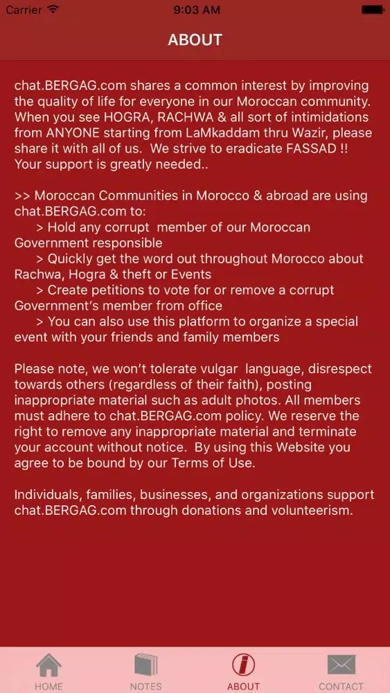 Captures d'écran de Bergag Messenger Morocco Maroc