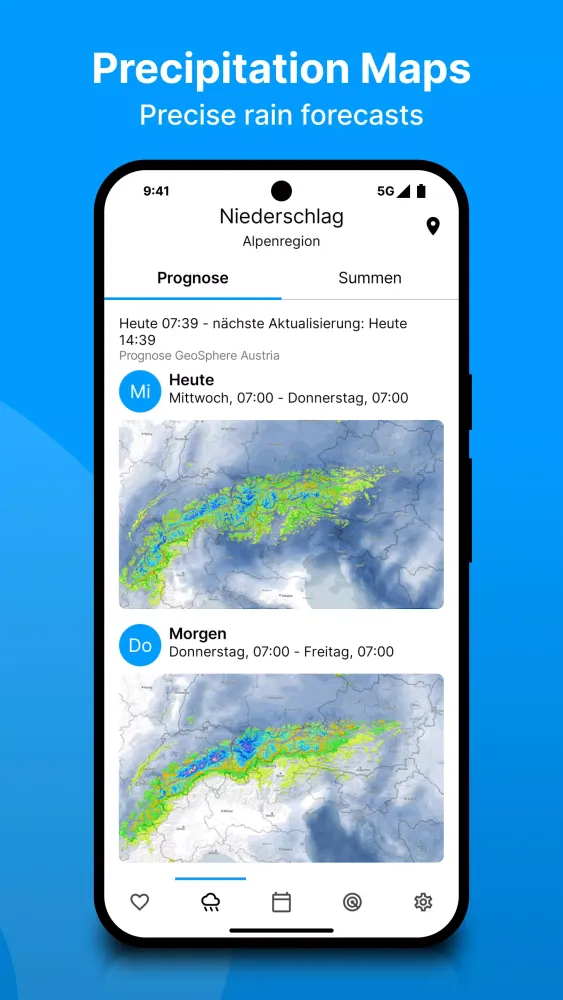 bergfex: weather & rain radar Screenshots