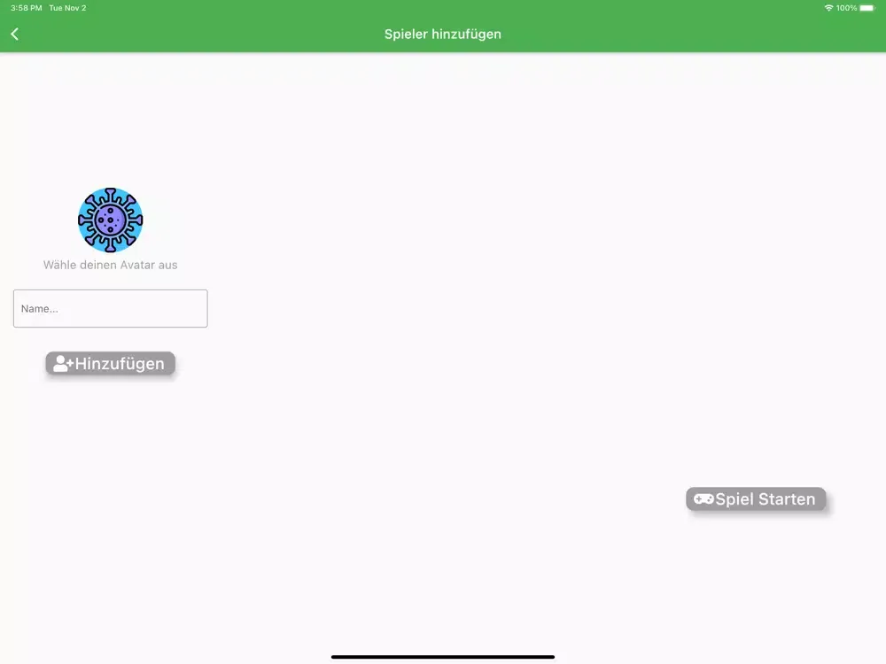 Screenshot di Ansteckungsgefahr iPad 