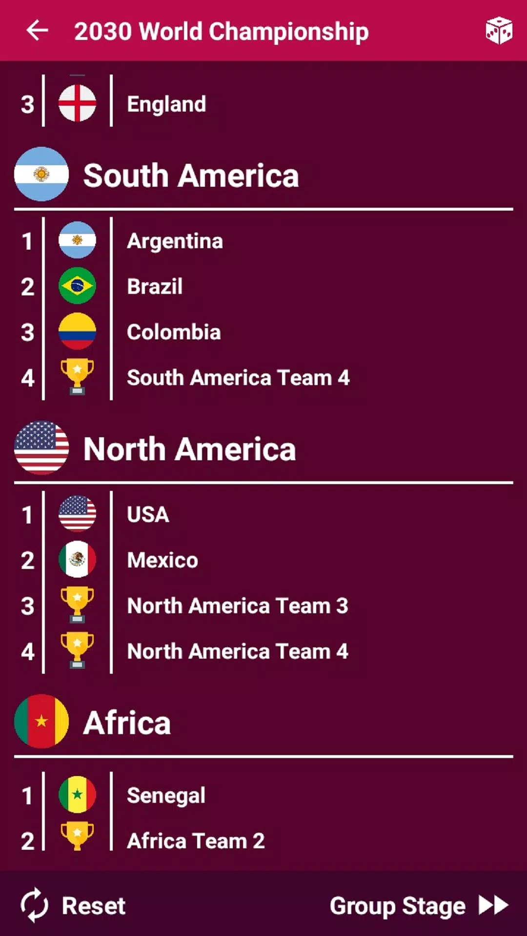 World Tournaments Simulator 24 Screenshots