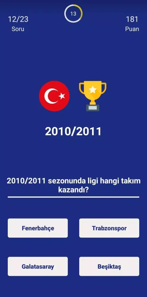 Türkiye Süper Ligi Bilgi Oyunu سکرین شاٹس