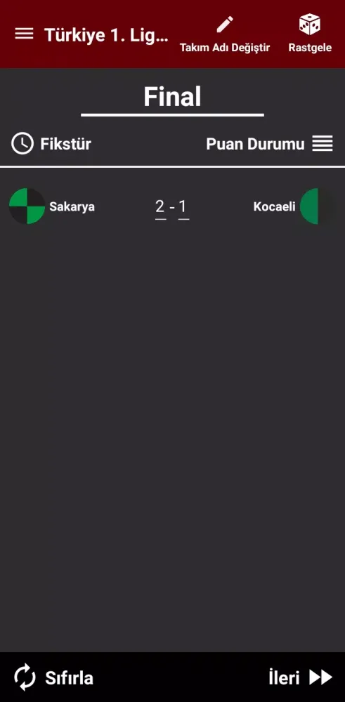Türkiye 1.Lig Simülasyon 23/24 スクリーンショット