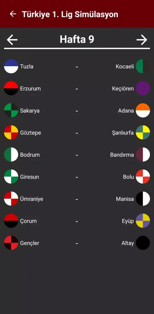 Türkiye 1.Lig Simülasyon 23/24 スクリーンショット