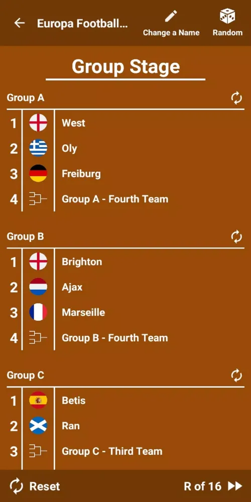 Europa Football Calculator 24 Screenshots