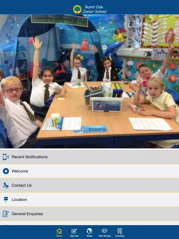 Capturas de tela do Burnt Oak Junior School iPad 