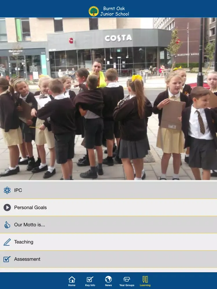 Capturas de tela do Burnt Oak Junior School iPad 