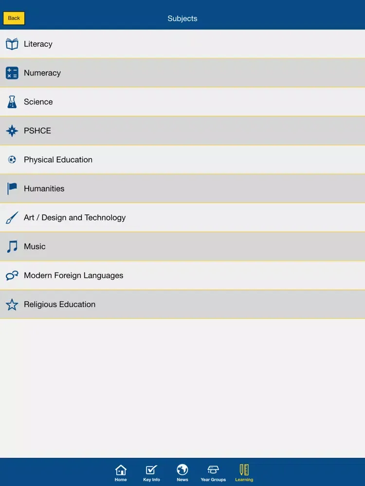 Capturas de tela do Burnt Oak Junior School iPad 