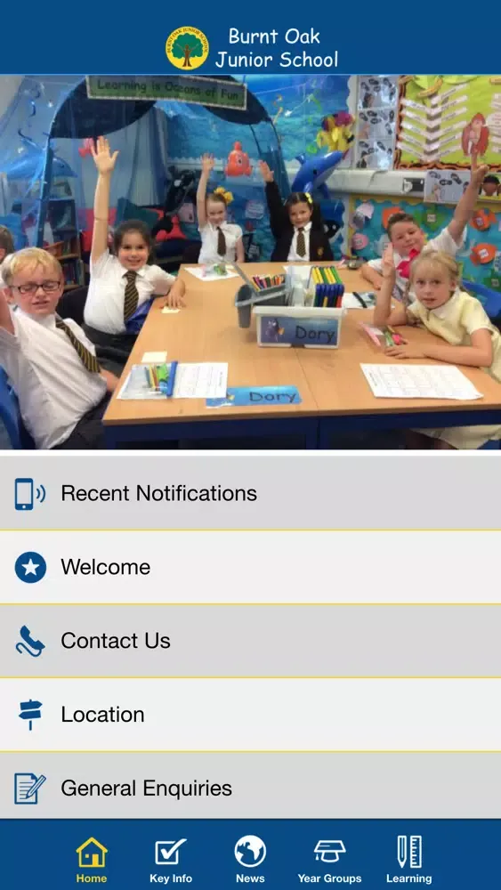 Capturas de tela do Burnt Oak Junior School