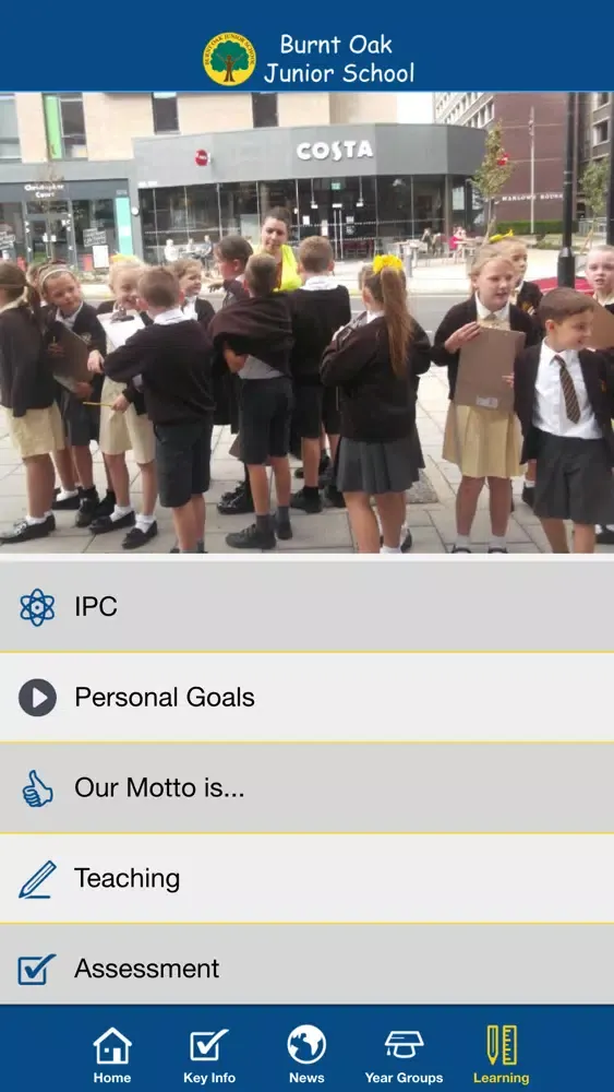 Capturas de tela do Burnt Oak Junior School