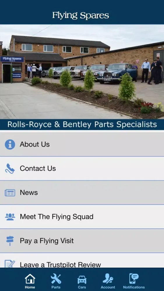 Capturas de tela do Flying Spares