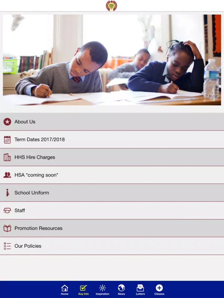 Hyland House School iPad  Screenshots