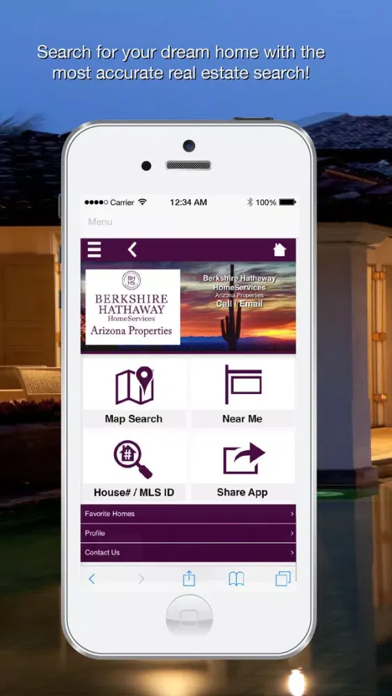 Captures d'écran de Berkshire Hathaway Arizona