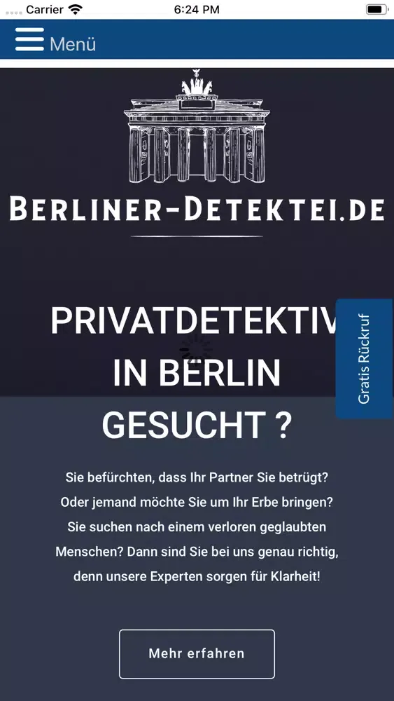 Berliner Detektei Screenshots