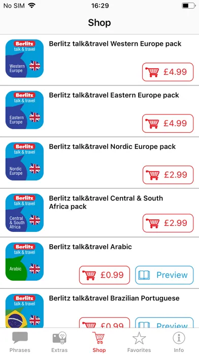 ภาพหน้าจอของ Berlitz talk&travel Phrasebook