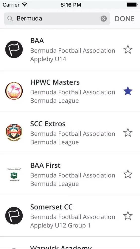 Bermuda Football Association Ekran Görüntüleri