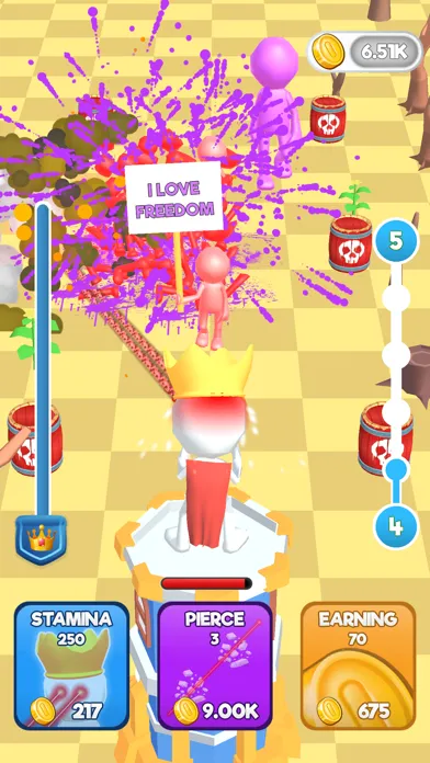 Tangkapan layar Laser King