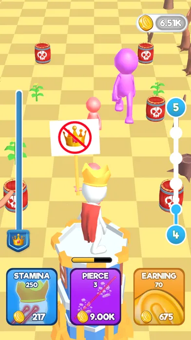 Tangkapan layar Laser King
