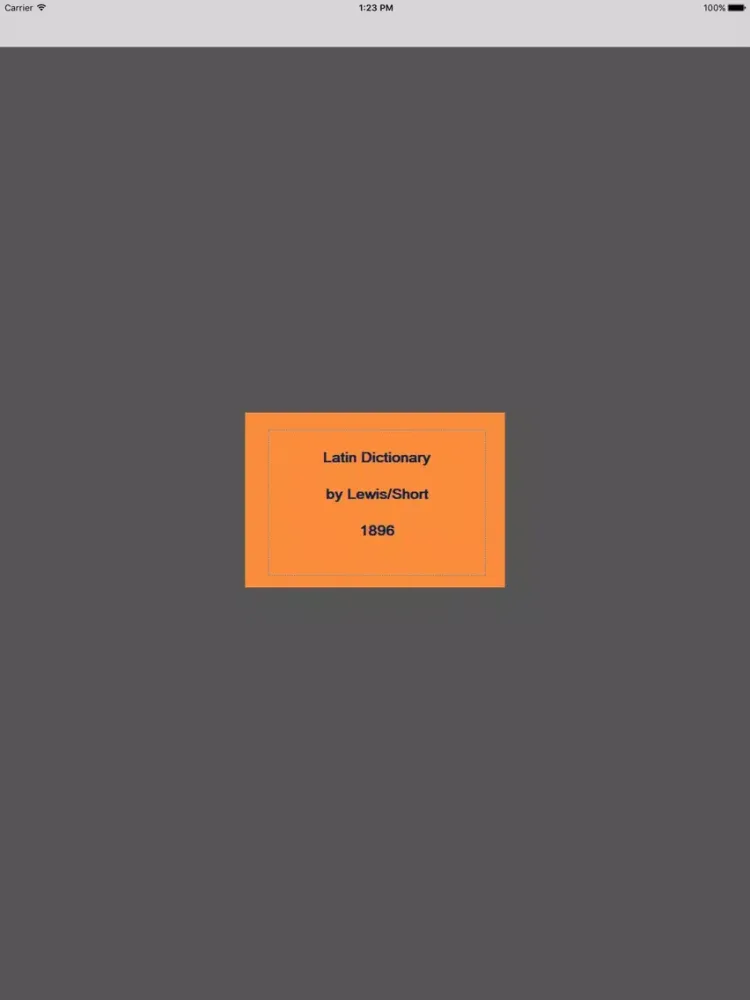 Latin-English (Lewis) iPad  スクリーンショット