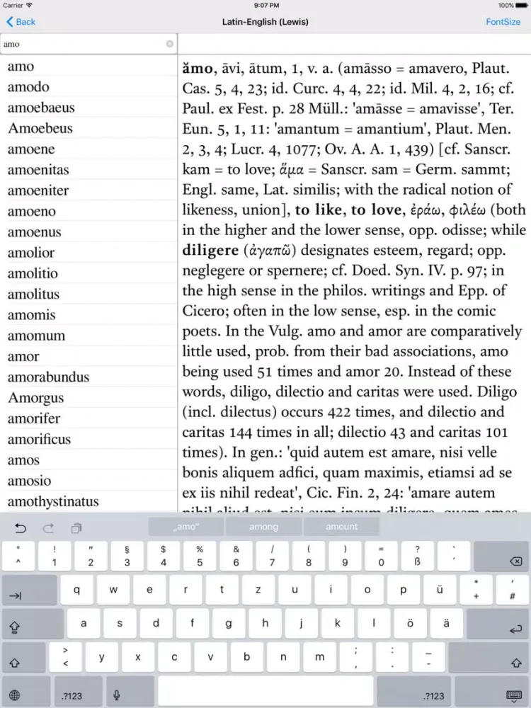 Latin-English (Lewis) iPad  スクリーンショット