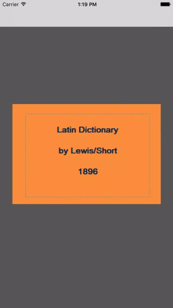 Latin-English (Lewis) スクリーンショット