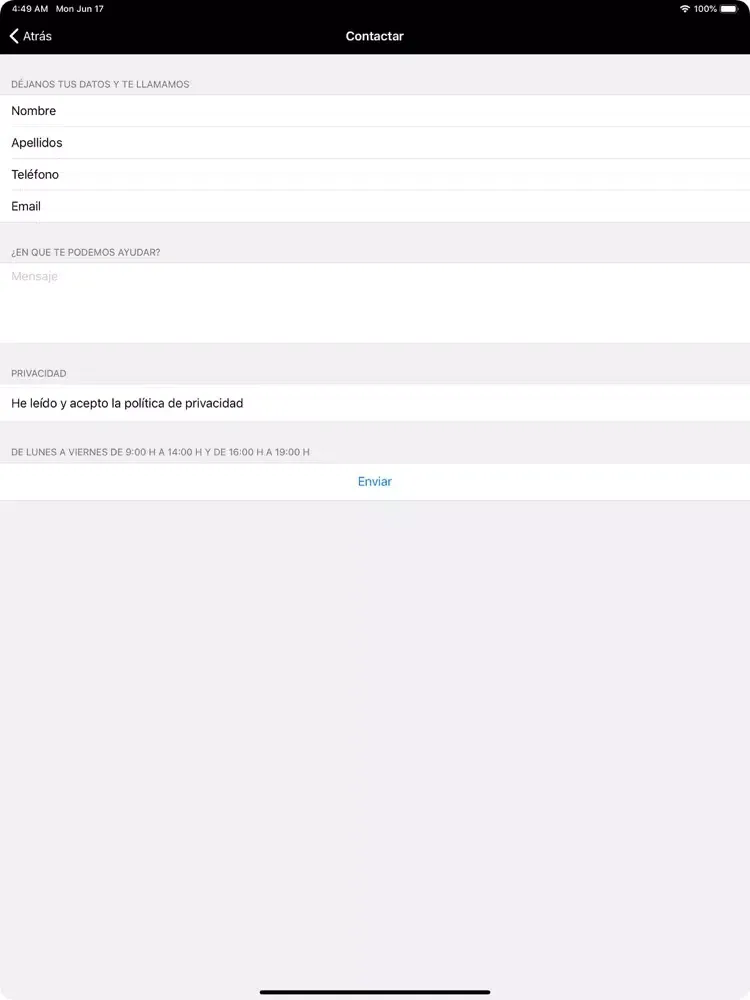 Скриншоты LTN Spain iPad 