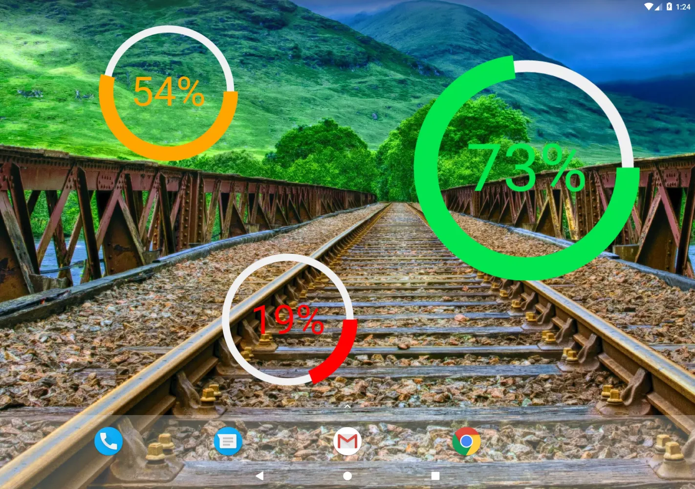 Captures d'écran de Battery Widget