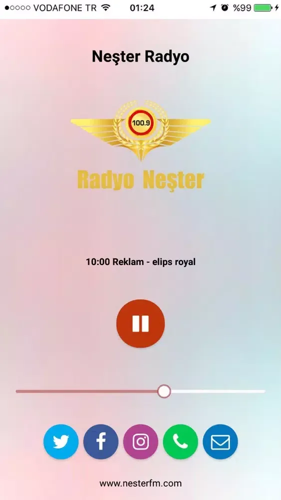 Capturas de tela do Neşter Radyo