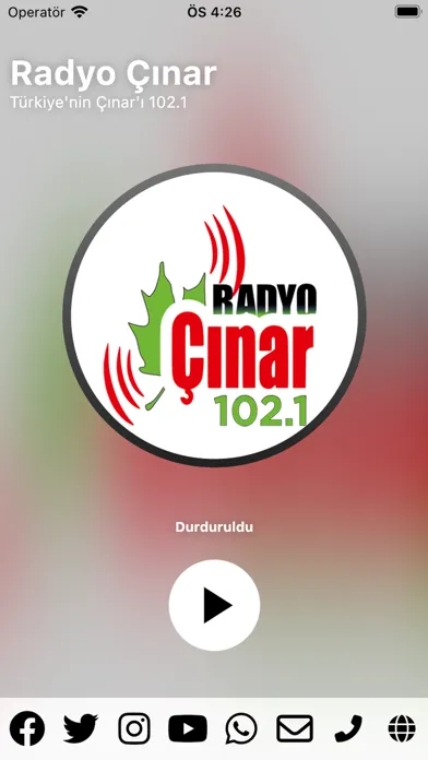 Screenshot di Radyo Çınar