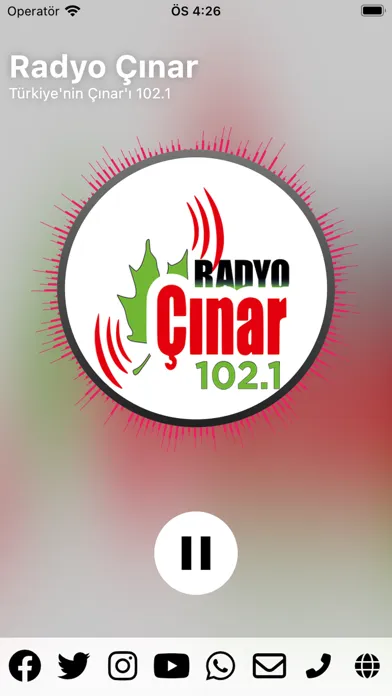 Screenshot di Radyo Çınar