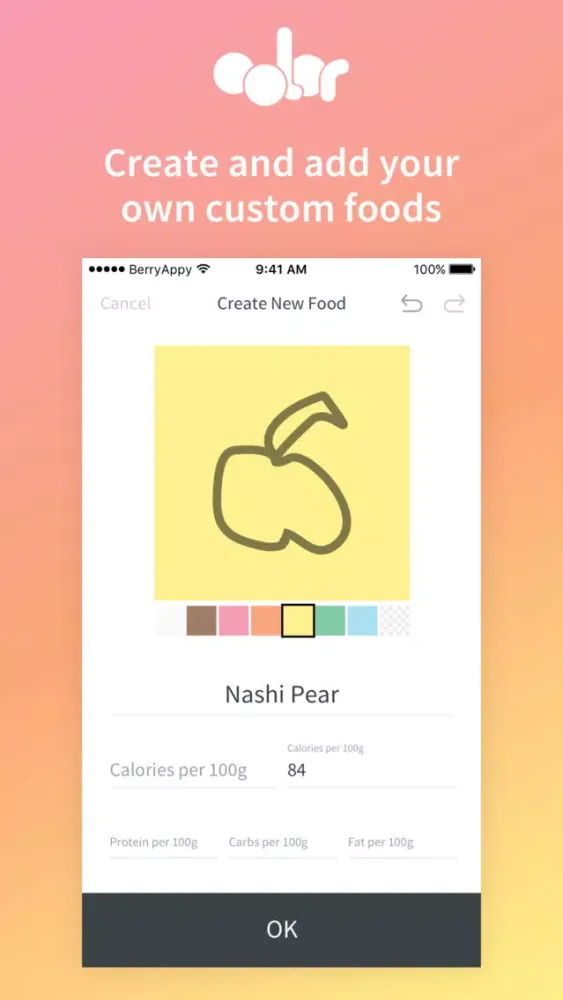 Color Food Diary स्क्रीनशॉट