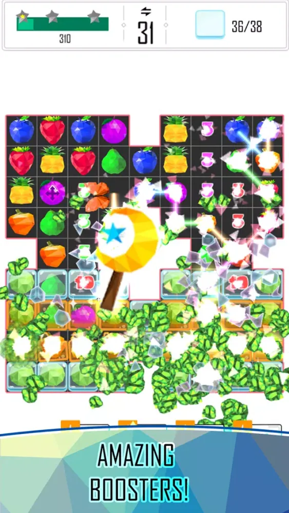 Capturas de tela do Poly Blast!