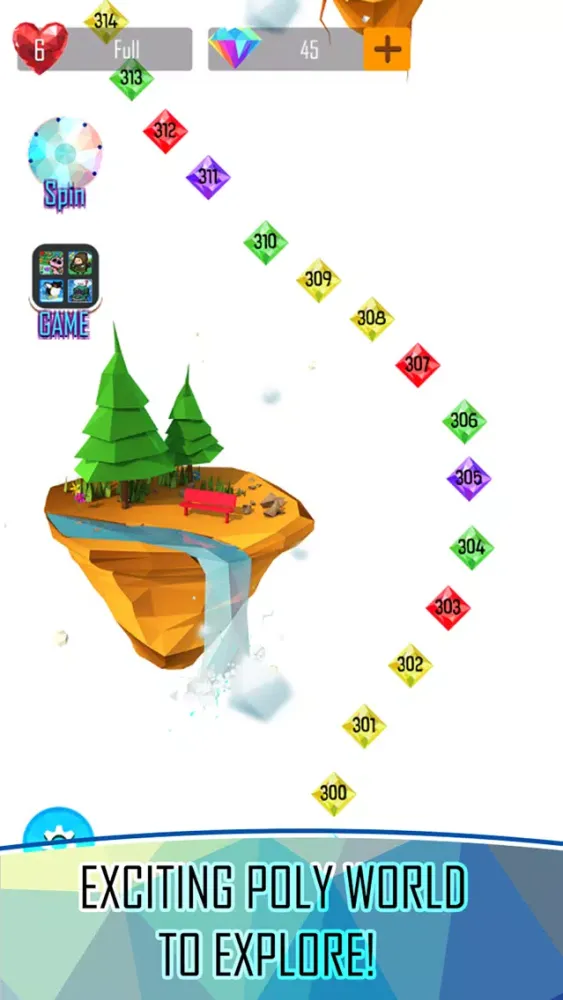 Capturas de tela do Poly Blast!