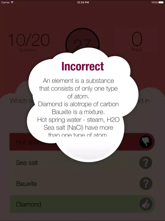 SPM Chemistry Quiz iPad 应用截图