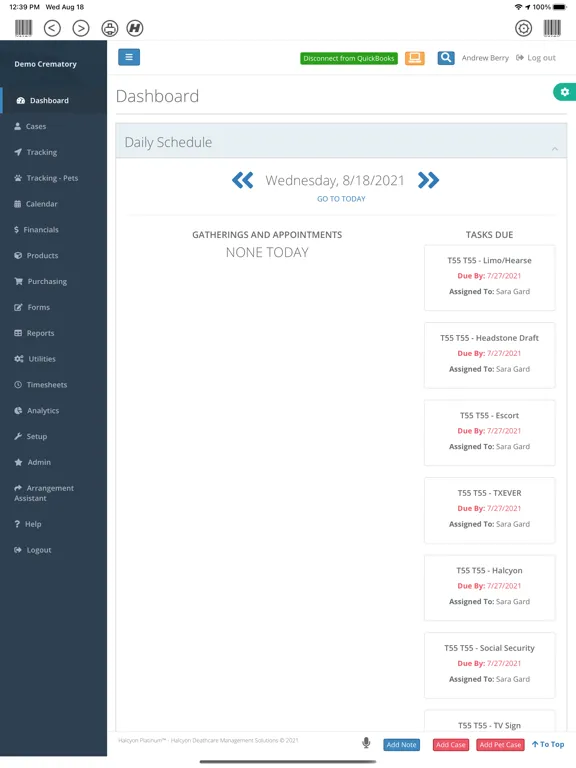 Halcyon CMS iPad  スクリーンショット