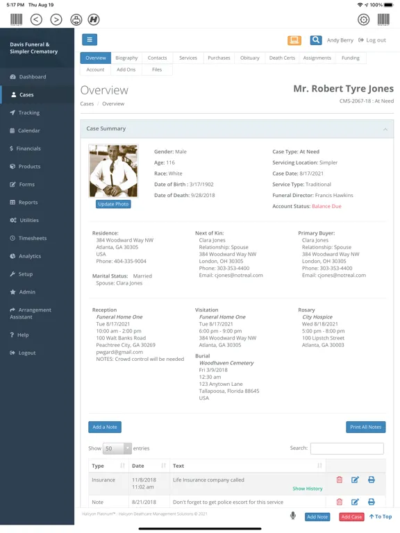 Halcyon CMS iPad  スクリーンショット