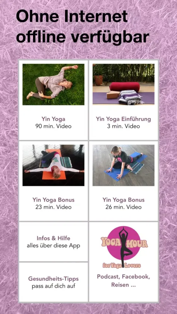 YOGAMOUR 03 - Yin Yoga, still & tief • Video-Kurs 스크린샷