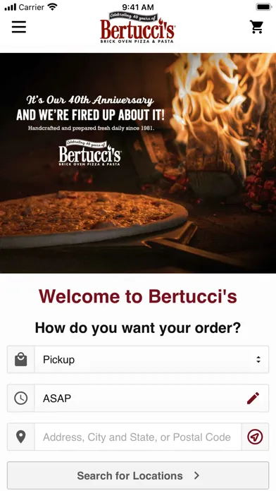 Bertucci's スクリーンショット