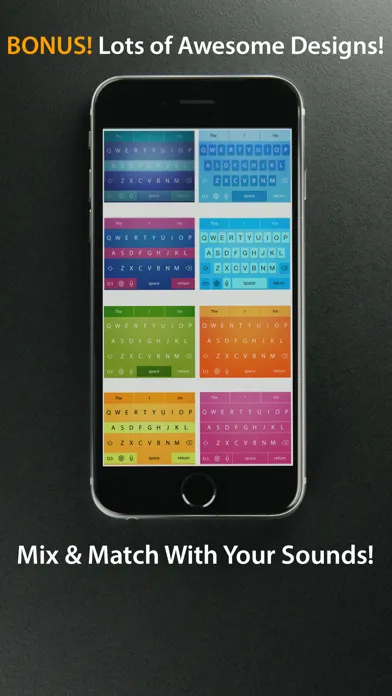 Keezi Keyboards Free - Your Funny Sound Bite.s Keyboard Screenshots