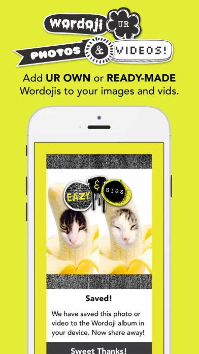 Capturas de tela do Wordoji - Easy Sticker Maker