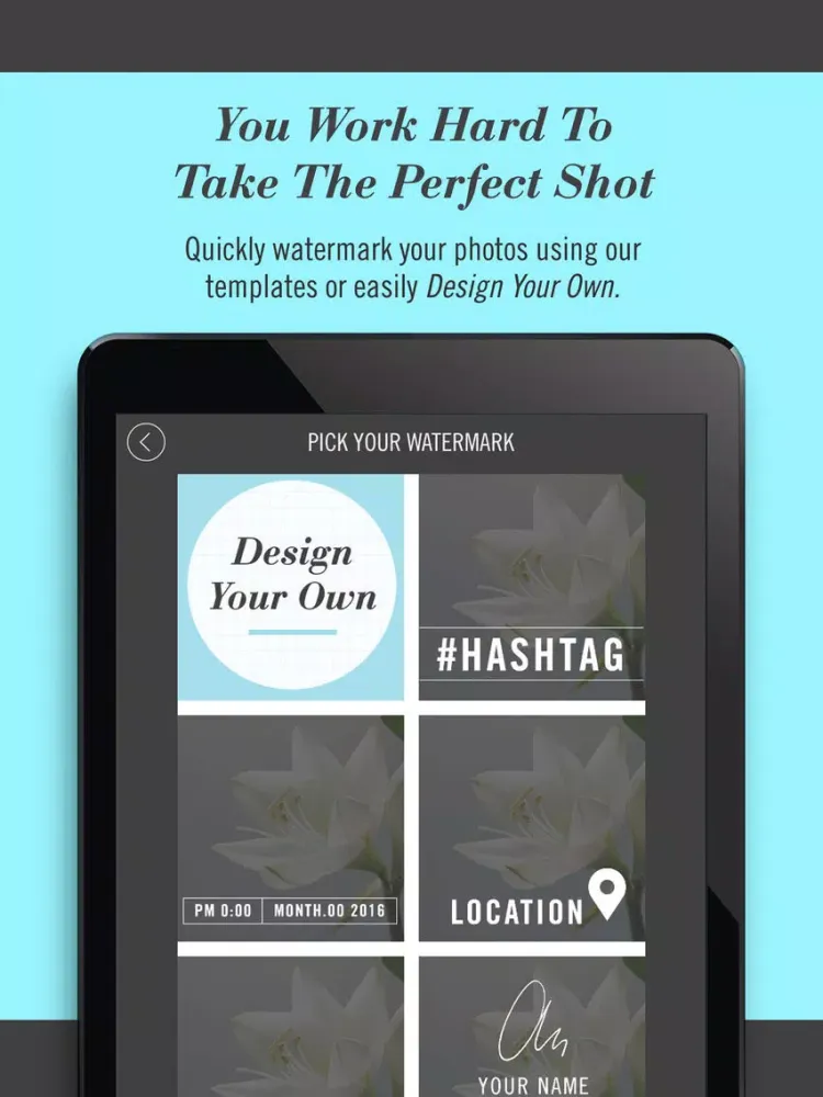 Watermark Brand Professional iPad  Screenshots